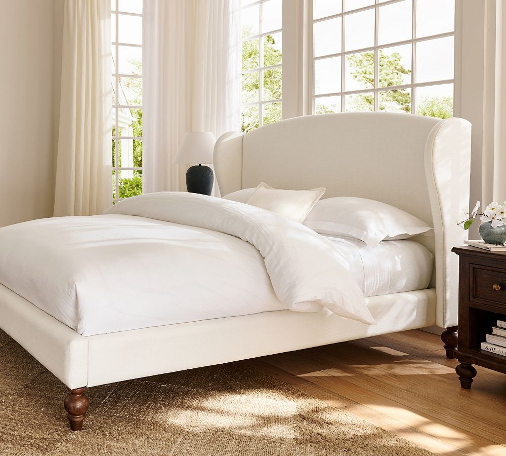 Augusta Upholstered Platform Bed | Pottery Barn (US)
