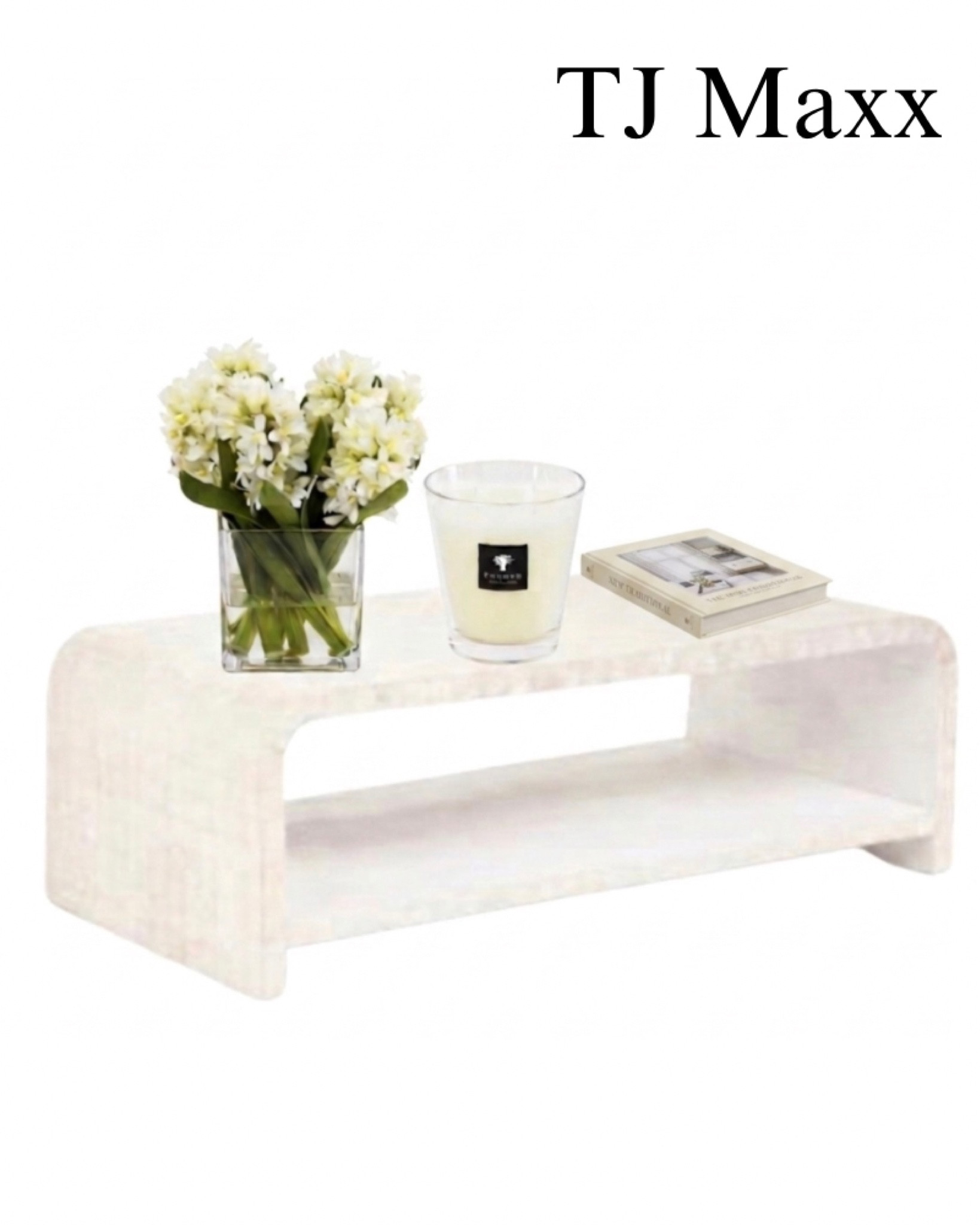 Coffee table decor on sale at TJ Maxx, flowers, and vase, luxury candle, book, neutrals, French, modern, coastal, office, bedroom, living room room.

#LTKSaleAlert #LTKHome