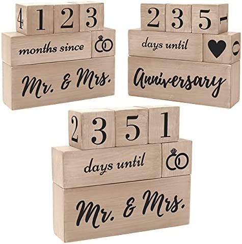 Wedding Countdown Calendar Planning Engagement Gifts For Couples Newly Engaged Unique, Engagement... | Amazon (US)