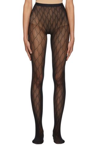 Black GG Tights curated on LTK  Patterned tights outfit, Tights