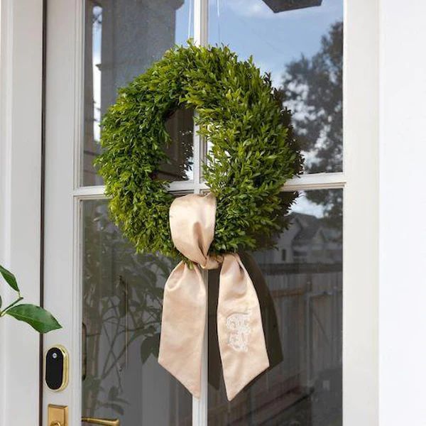 Monogram Wreath Sash | Personalized | Fig & Dove | Fig and Dove