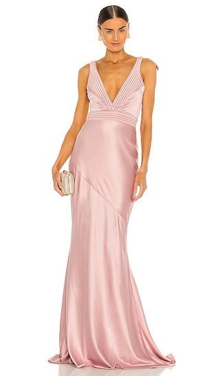 Zhivago Beloved Gown in Blush. - size 12 | Revolve Clothing (Global)