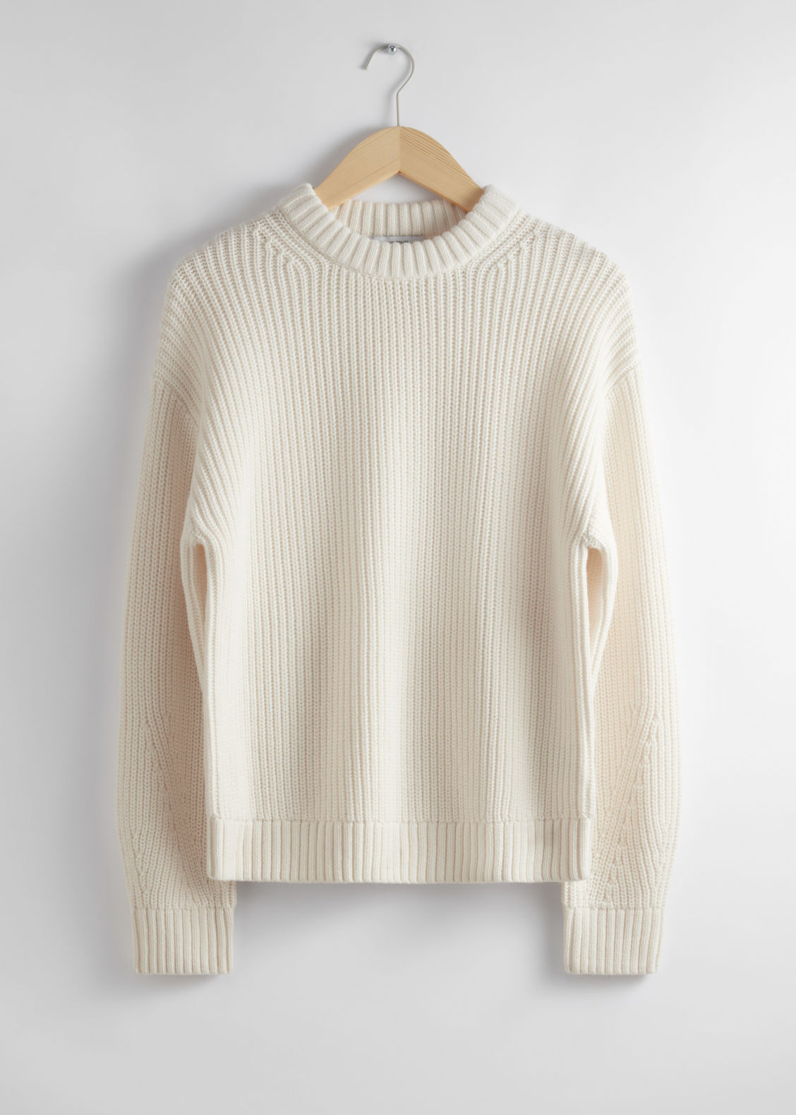 Ribbed Knit Jumper - White | & Other Stories (EU + UK)