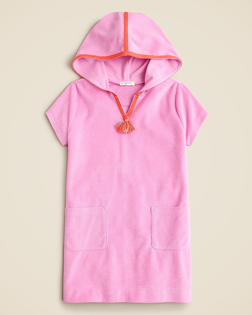 Girls' hooded tunic in towel terry | J. Crew US