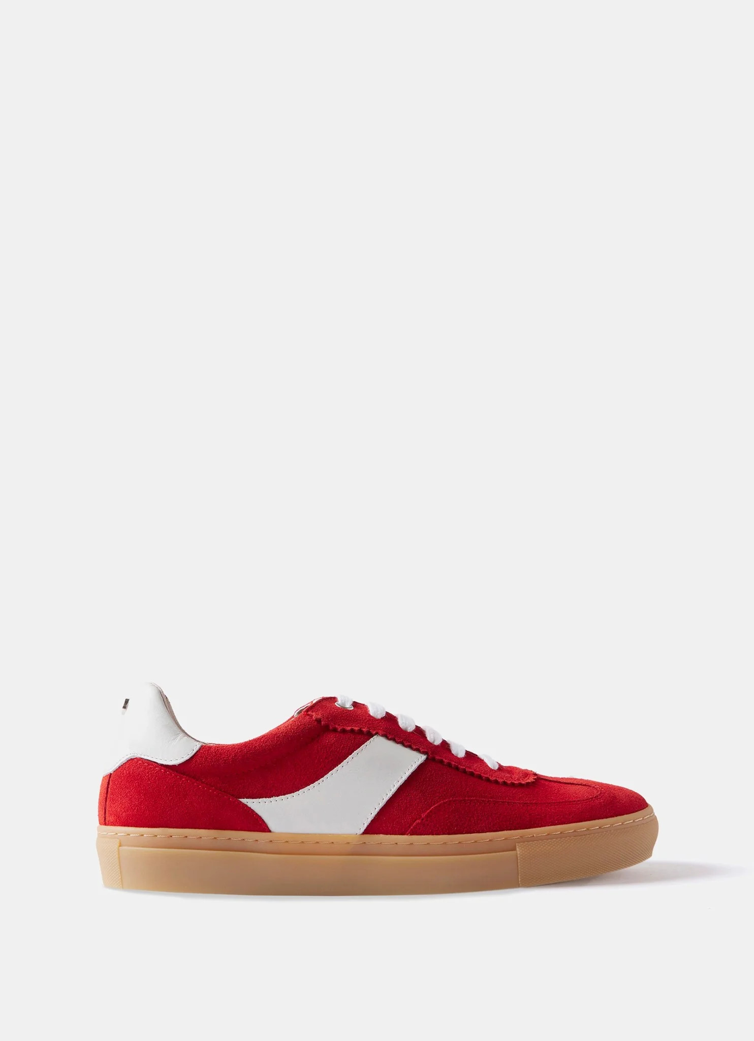 Red Suede Trainers | Mint Velvet