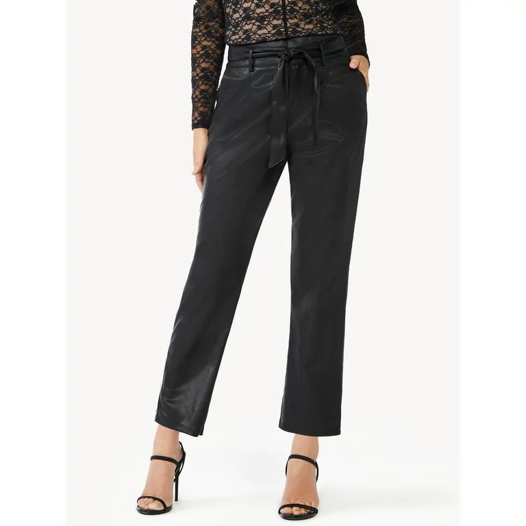 Sofia Jeans by Sofia Vergara Women's Faux Leather Pants - Walmart.com | Walmart (US)