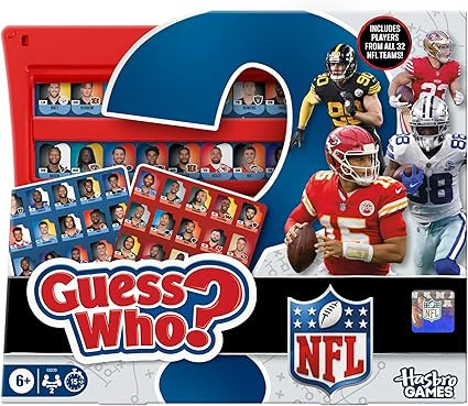 Guess Who? NFL Edition Board Game | Officially Licensed NFL Game for Kids and Families | Ages 6+ ... | Amazon (US)