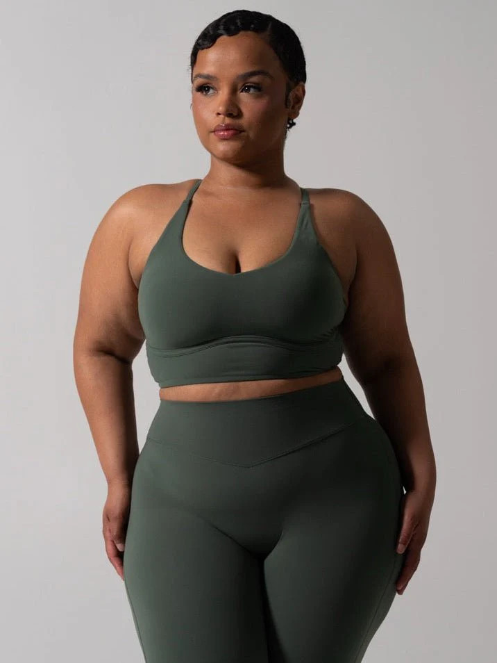 Poshknit Sports Bra - Limon Pepino | Buffbunny Collection
