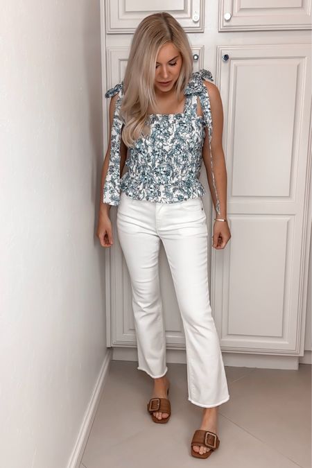 How to style white jeans 
White jeans
Jeans
Denim

Resort wear
Vacation outfit
Date night outfit
Spring outfit
#Itkseasonal
#Itkover40
#Itku

#LTKfindsunder100 #LTKshoecrush #LTKfindsunder50