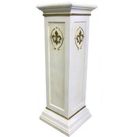 Column Base Pedestal With Decorations Flower Stand Stand Hand Made & Painted in Europe Art Pillar Co | Etsy (US)