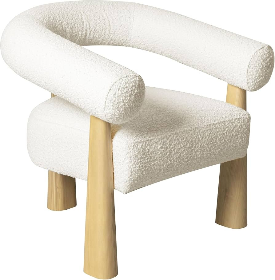 Tov Furniture Spara Cream Performance Boucle Accent Chair (Cream) | Amazon (US)