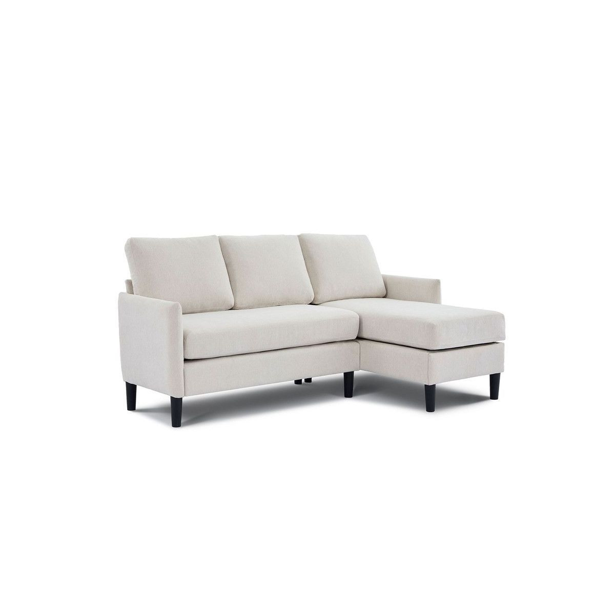 Hyleory 3-Seater L-Shaped Sectional Sofa with Chaise, Small Linen-Look Fabric Couch for Living Ro... | Target