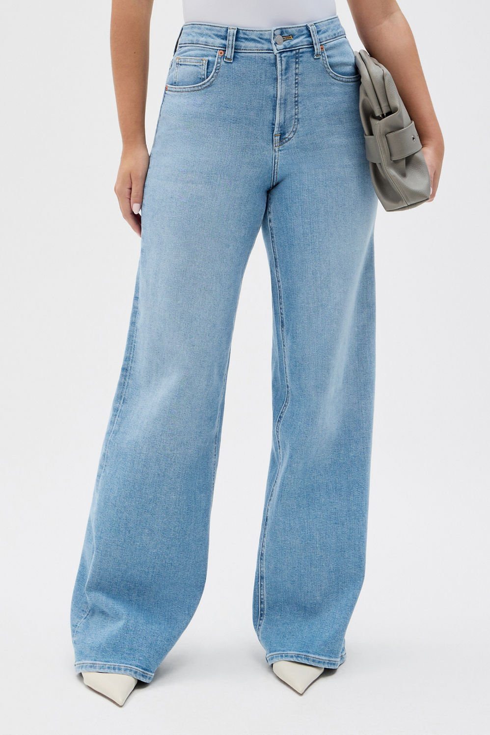 High Rise Wide Leg Jean | Fabletics