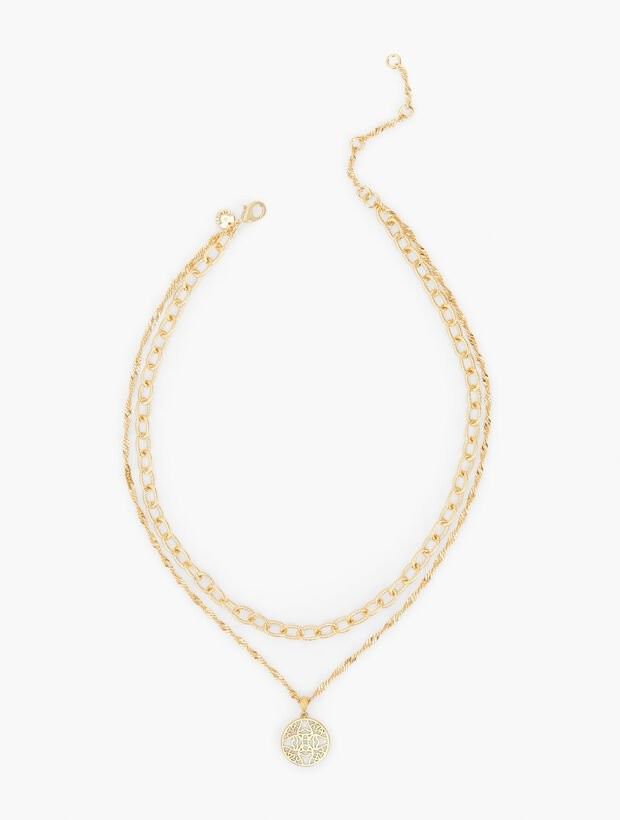 Layered Pendant Necklace | Talbots