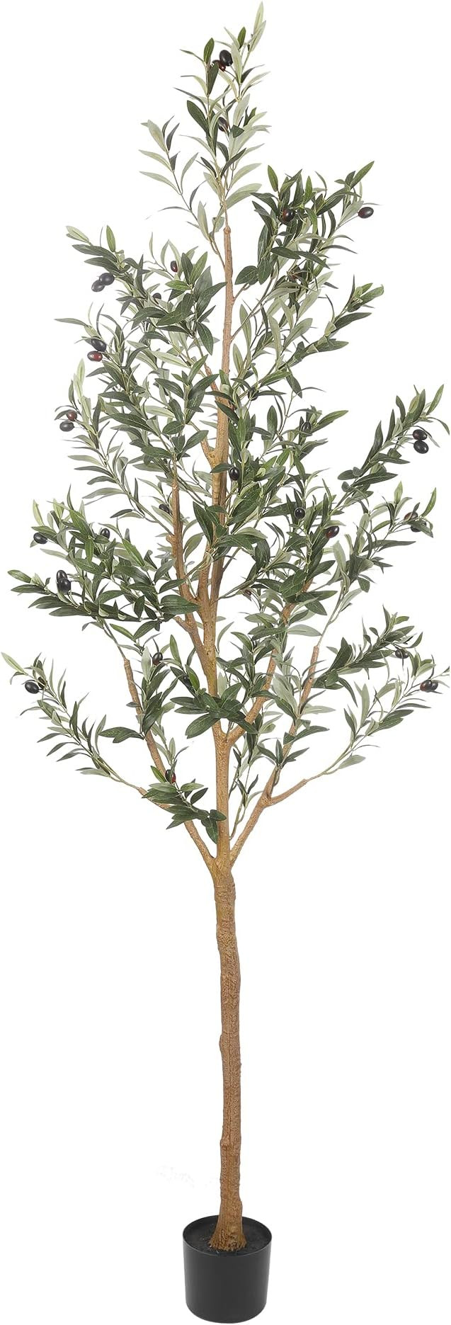 Realead Artificial Olive Tree 7ft(82''), Tall Faux Olive Tree Plant, Fake Potted Olive Silk Tree ... | Amazon (US)