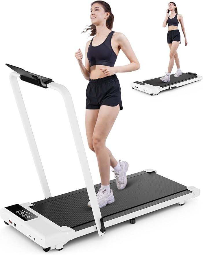 DeerRun 3 in 1 Walking Pad Treadmill, 300 Weight Capacity Foldable Treadmill, 3.0HP Low Noise Und... | Amazon (US)