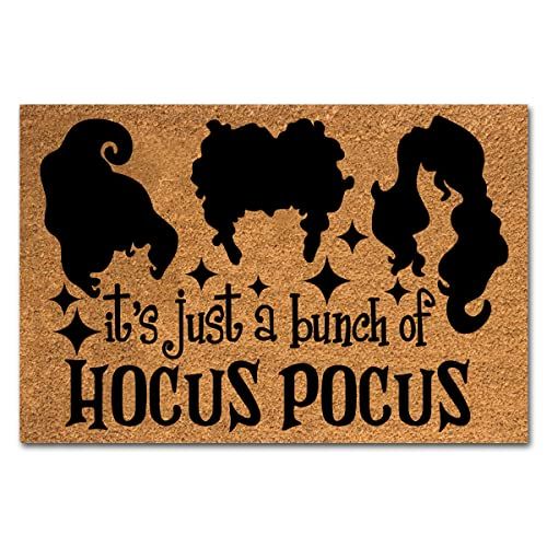 Funny Coir Doormat It’s Just a Bunch of Hocus Pocus Halloween Decor Welcome Front Porch Decor M... | Amazon (US)