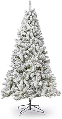 KING OF CHRISTMAS 6 Foot Prince Flock Artificial Christmas Tree Unlit, Flocked | Amazon (US)