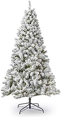 KING OF CHRISTMAS 6 Foot Prince Flock Artificial Christmas Tree Unlit, Flocked | Amazon (US)