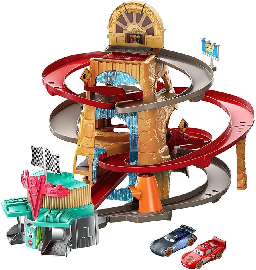 ​Disney and Pixar Cars Toys, Playset with 2 Vehicles, Radiator Springs Mountain Race ​​​ | Amazon (US)