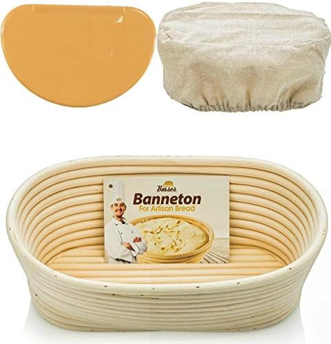 Oval Bread Banneton Proofing Basket - 10 Inch Baskets Sourdough Brotform Proofing Basket Set Bana... | Amazon (US)