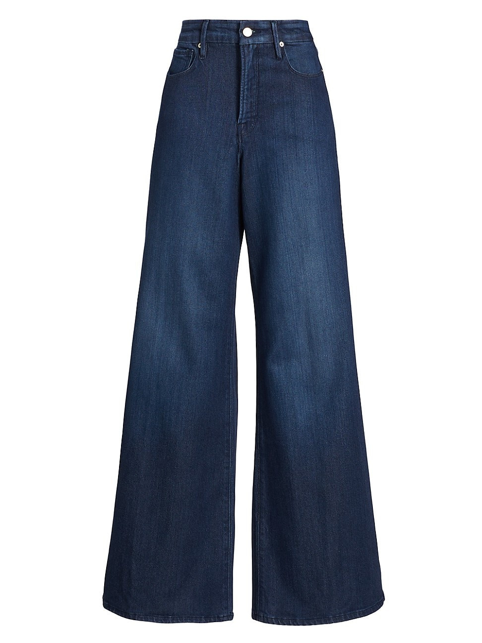 Women's Good Waist Palazzo Jeans - Indigo - Size 2 | Saks Fifth Avenue