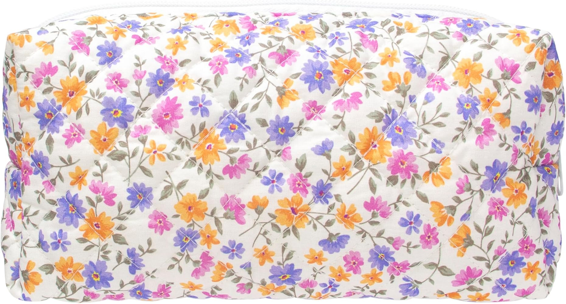 PAZIMIIK Vintage Quilted Makeup Bag Cosmetic Pouch for Brushes Pencils and Travel Make Up Accesso... | Amazon (US)