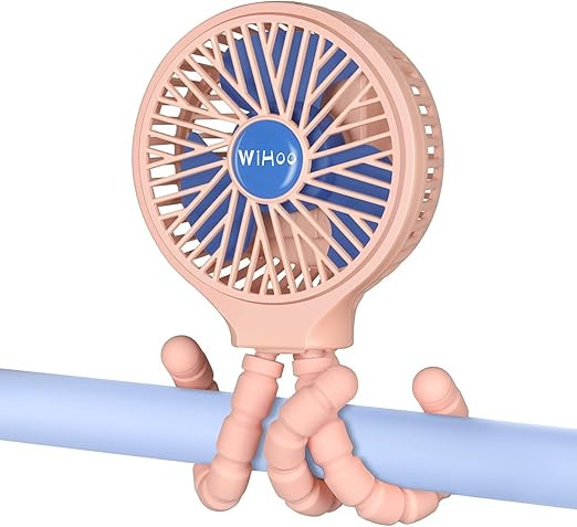 WiHoo Stroller Fan Clip On Baby 5200mAh Portable Fan Rechargeable Battery Operated Fan Mini Handh... | Amazon (US)