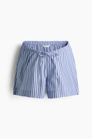 H & M - MAMA Drawstring Shorts - Light Blue/Striped | H&M (US + CA)