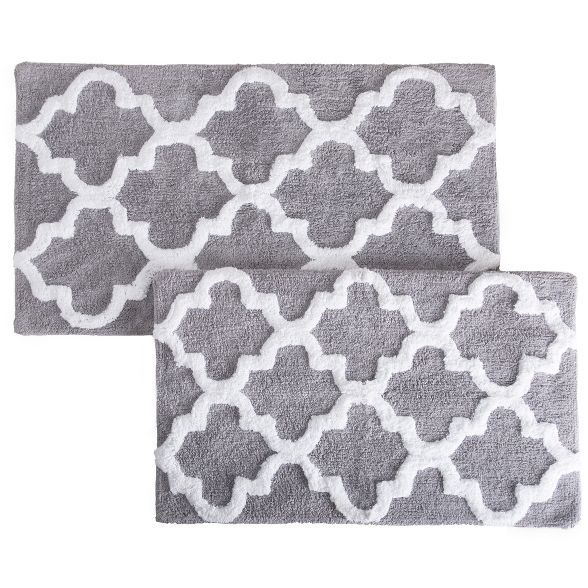 2pc Trellis Bath Mat Set - Yorkshire Home | Target