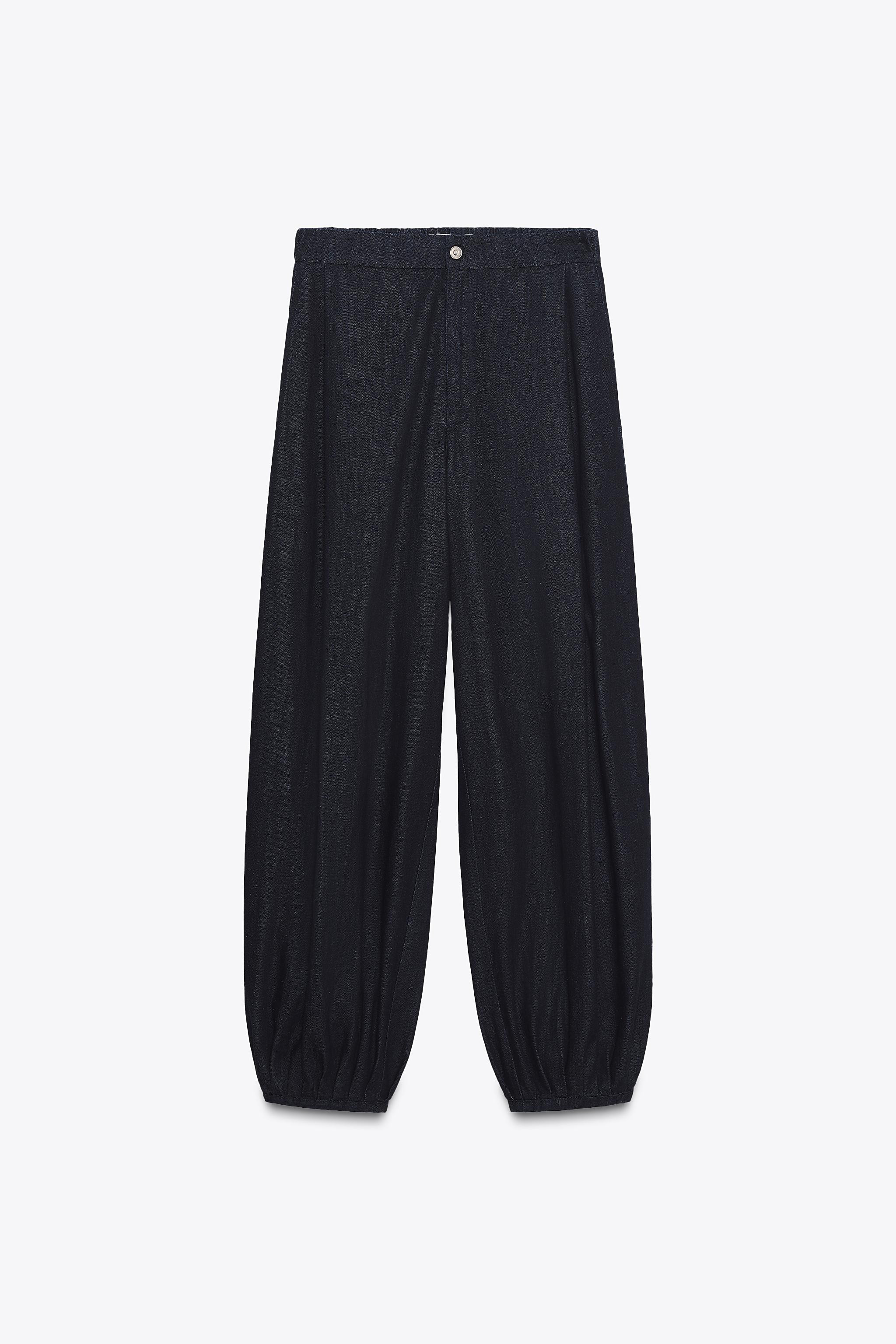 TRF BOMBACHO DENIM TROUSERS | Zara UK