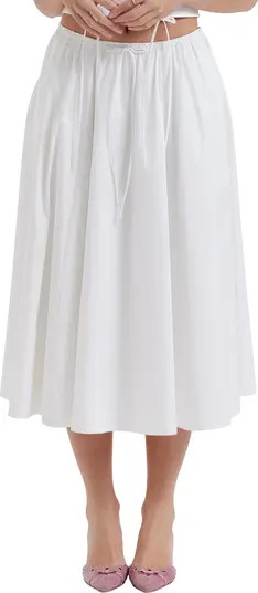 Cora Gathered Lace-Up Skirt | Nordstrom