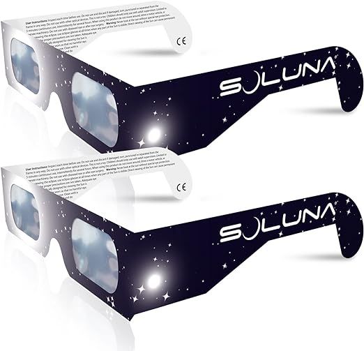 Solar Eclipse Glasses AAS Approved 2024 - Made in the USA CE and ISO Certified Safe Shades for Di... | Amazon (US)