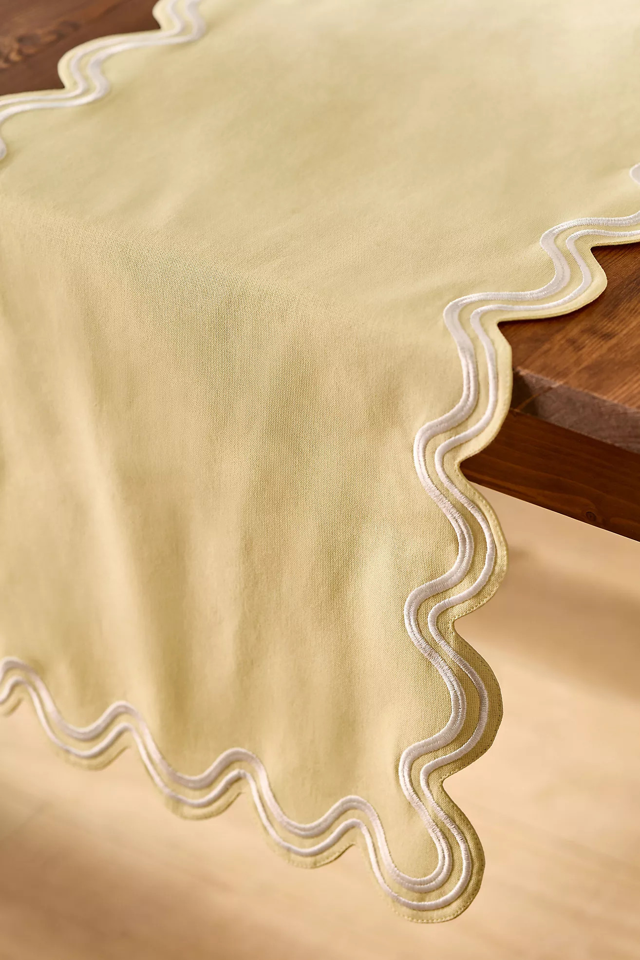 Madeline Embroidered Table Runner | Anthropologie (US)