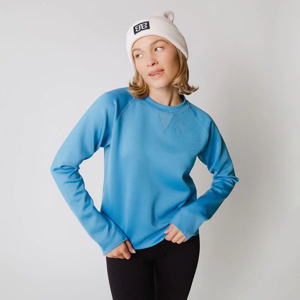 Midway Blue Neo Crop Sweatshirt | Albion Fit
