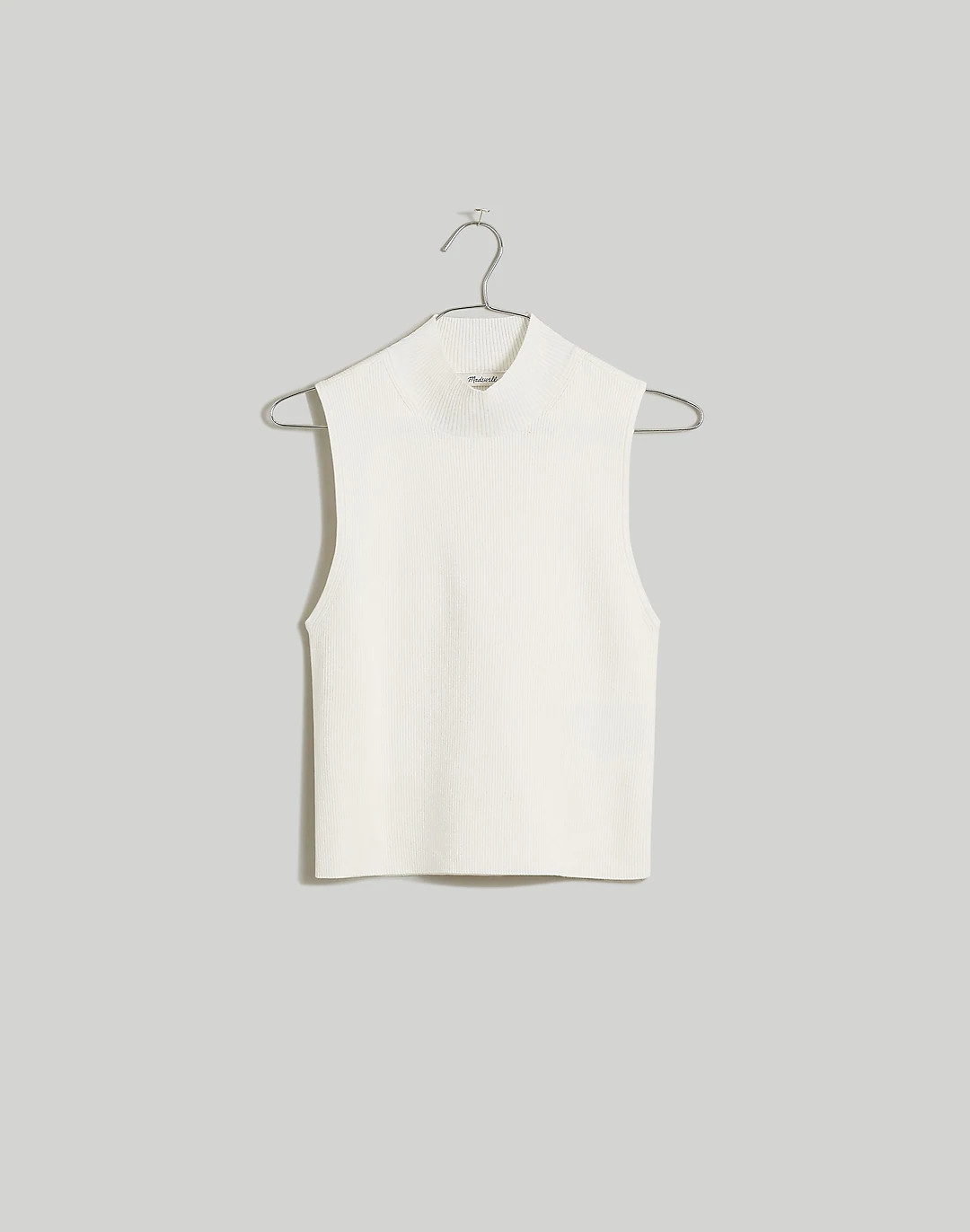 Wide Rib Mockneck Sweater Tank | Madewell