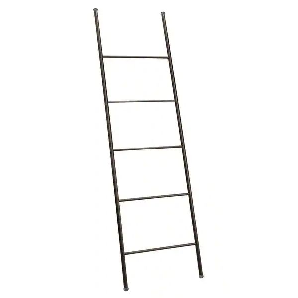 Metal Free Standing Bath Towel Ladder Storage Organization Rack - Black | Bed Bath & Beyond