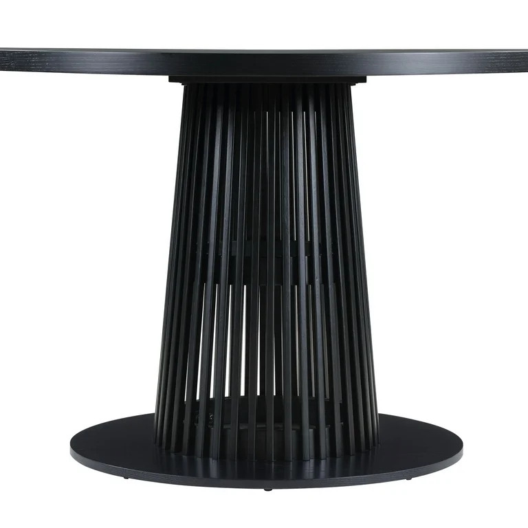 Beautiful by Drew Round Dining Table, Rich Black Finish - Walmart.com | Walmart (US)