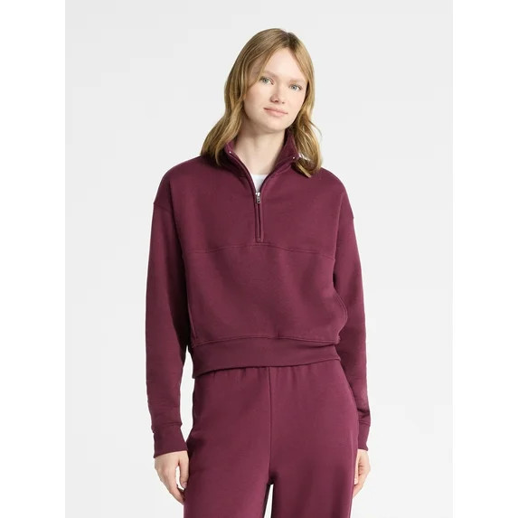 No Boundaries Fleece Half Zip Pullover, Women's | Walmart (US)