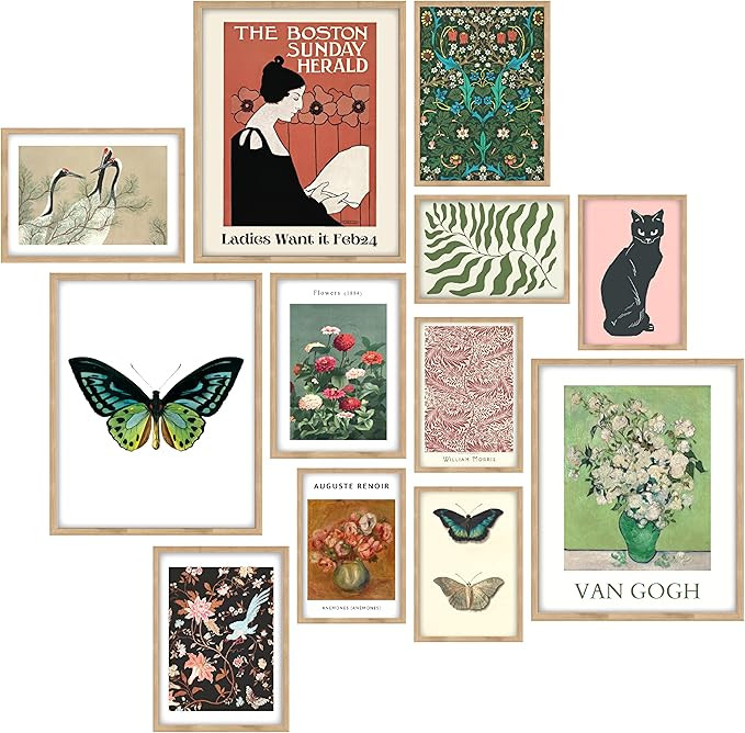 97 Decor Eclectic Wall Decor - Vintage Eclectic Wall Art Prints, Retro Maximalist Decor Aesthetic... | Amazon (US)