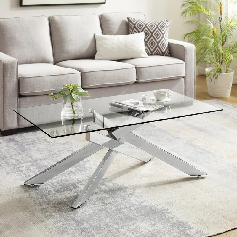Nykea Glass Top Coffee Table | Wayfair North America