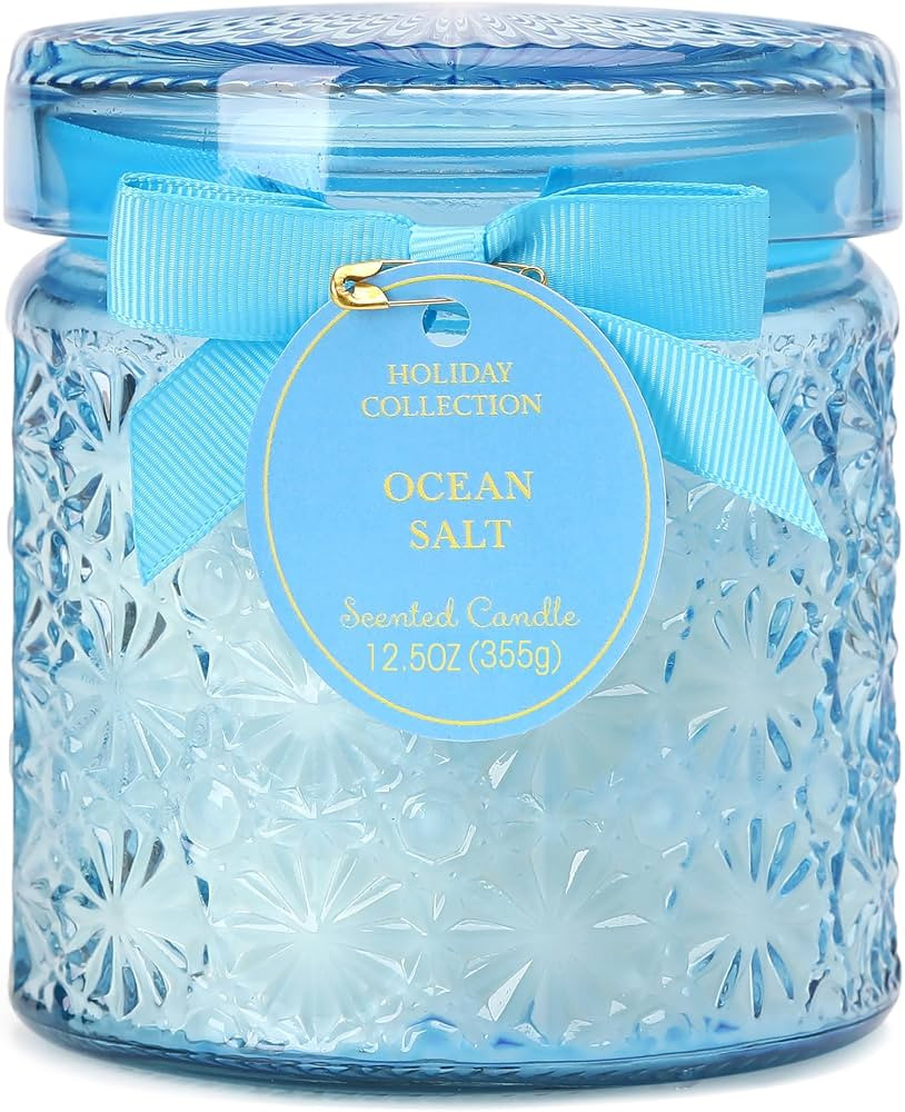 Summer Ocean Scented Candle, Blue Sea Aromatherapy Candles, Coastal Room Decor Scented Candle Gif... | Amazon (US)
