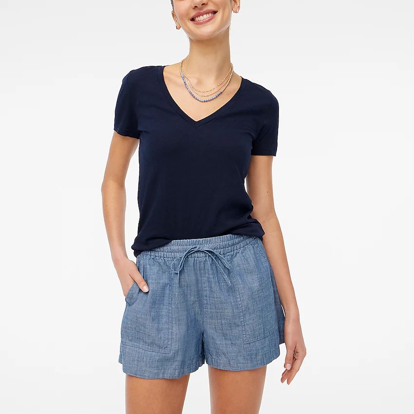 Chambray drawstring short | J.Crew Factory