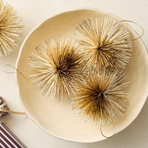 Large Mylar Ball Ornaments (Set of 4) | West Elm (US)