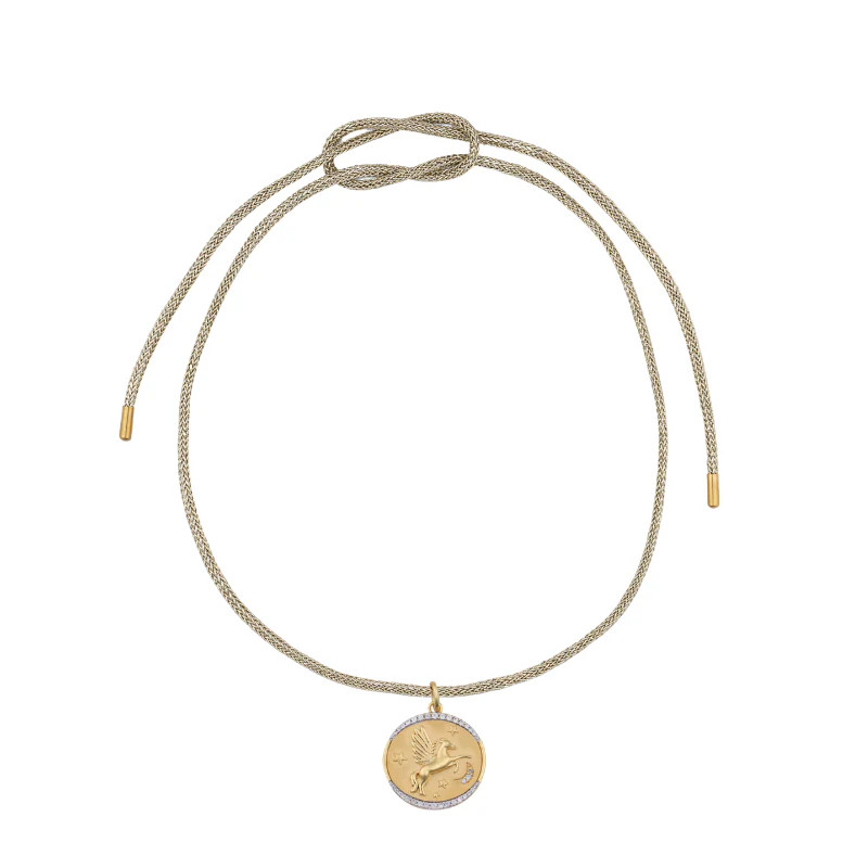 Cosmic Cowgirl Charm with Gold Lurex Necklace Cord | HART