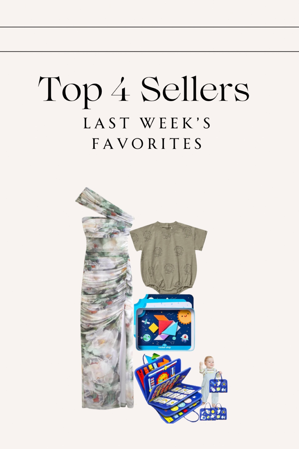 Last Weeks — Top 4 Best Sellers✨ 

#topsellers #bestsellers #top4sellers #abercrombiesale #abercrombiedress #floraldress #ryleeandcru #nordstromrack #learningbook #activitybook #toddlerlearning #toddlerlearningbook #busybook #toddlerbusybook #toddlermusthave #amazonkids #amazonfinds #amazonsale #targetgigglescape #gigglescape #toddlerfinds #toddlergiftideas 

#LTKKids #LTKSaleAlert #LTKFamily