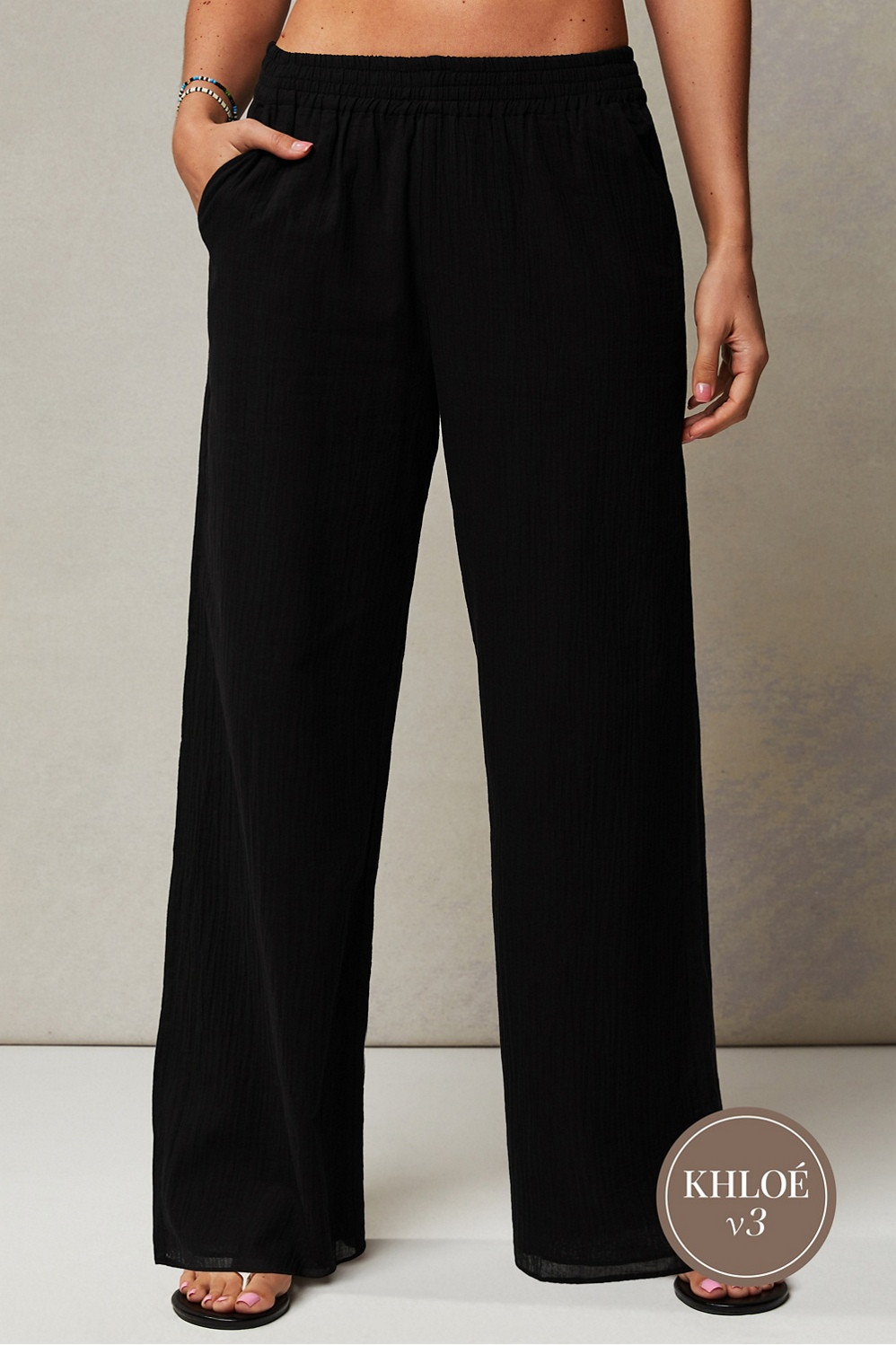 Cotton Voile Wide Leg Pant | Fabletics - North America