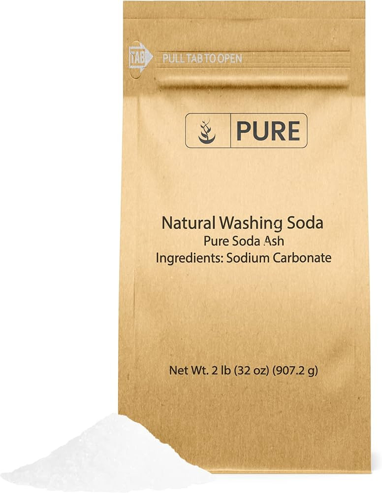 Pure Original Ingredients Natural Washing Soda (2 lb) Multipurpose Cleaner, Water Softener, Stain... | Amazon (US)