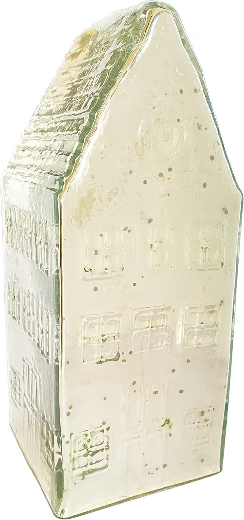 Creative Co-Op Tall Mercury Glass House Decoration, Silver | Amazon (US)