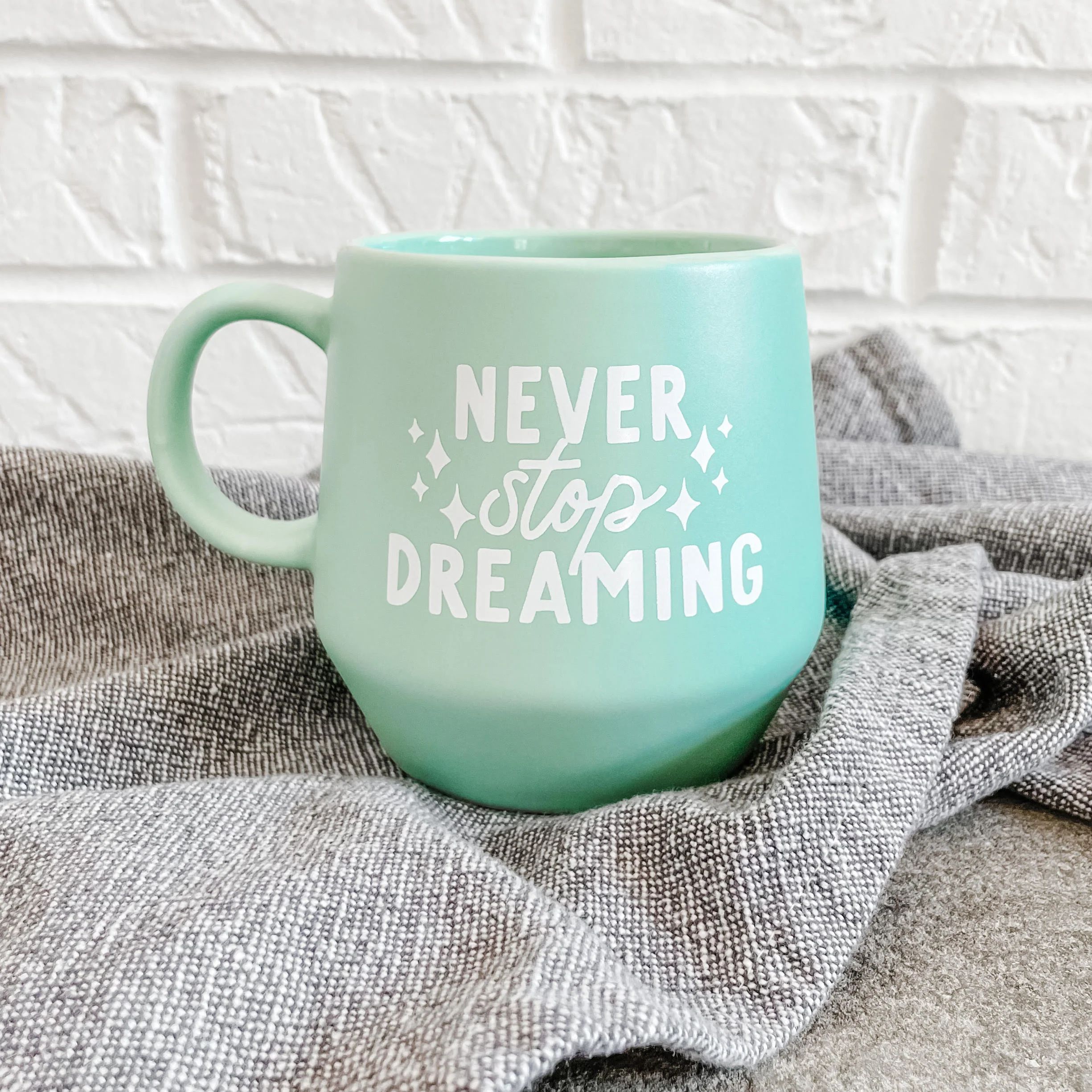Never Stop Dreaming Specialty Mint Mug | Sweet Mint Handmade Goods